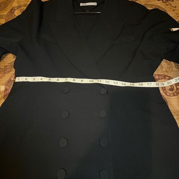 Zara Full Sleeve Tuxedo Dress Size XL NWOT - Picture 8 of 10
